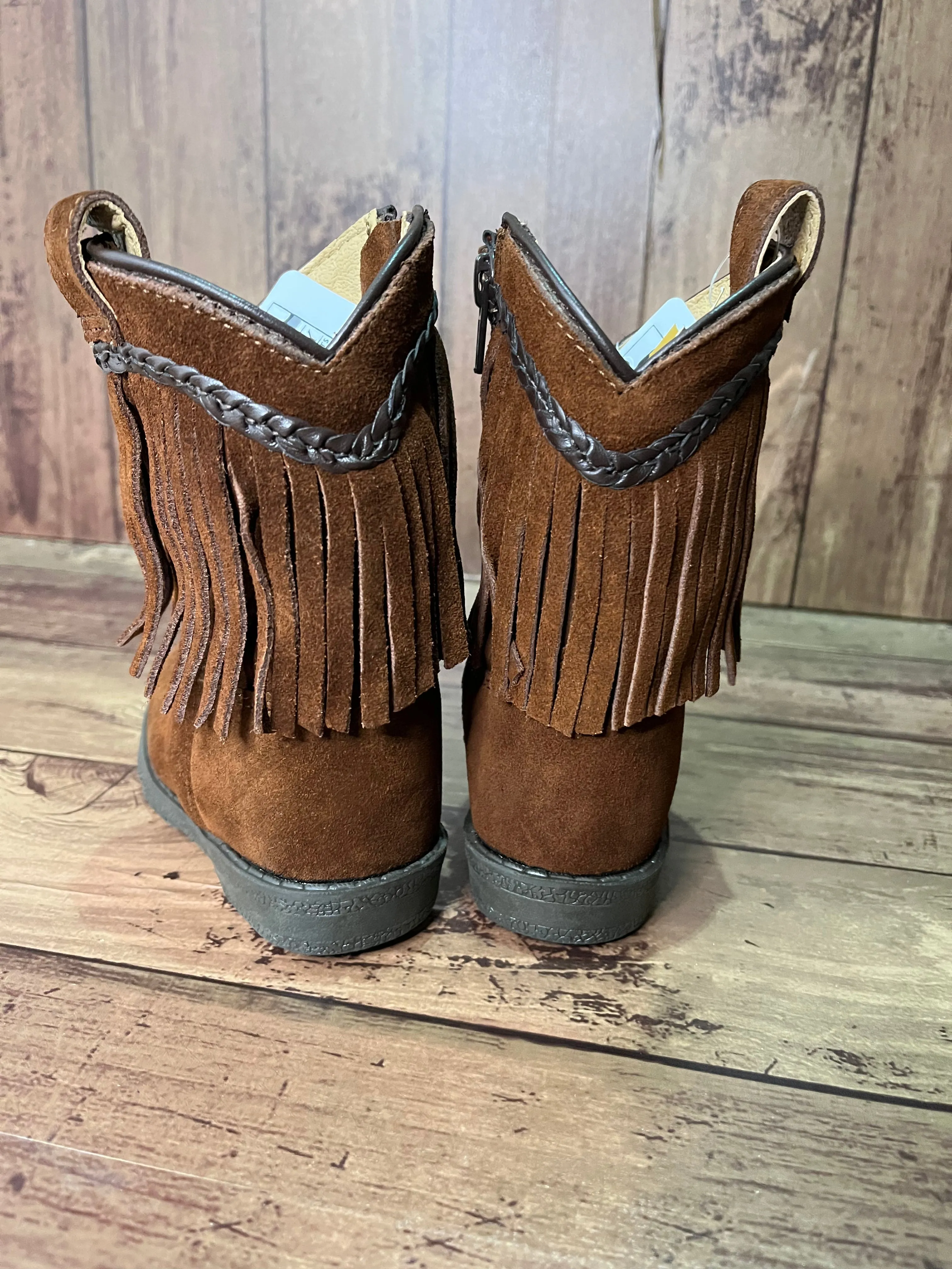 Smoky Mountain Boots 3575T Hopalong Brown Tasseled Western Toddler Boots