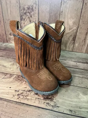 Smoky Mountain Boots 3575T Hopalong Brown Tasseled Western Toddler Boots