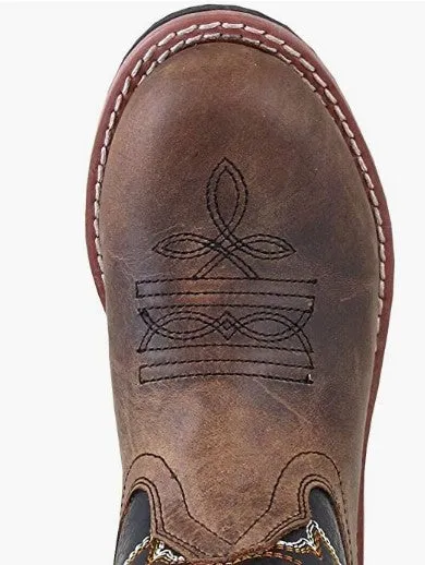 Smoky Mountain Boots 3892Y Buffalo Brown/Black Western Youth Boots