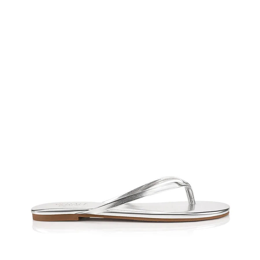 Tori Thongs - Silver Metallic