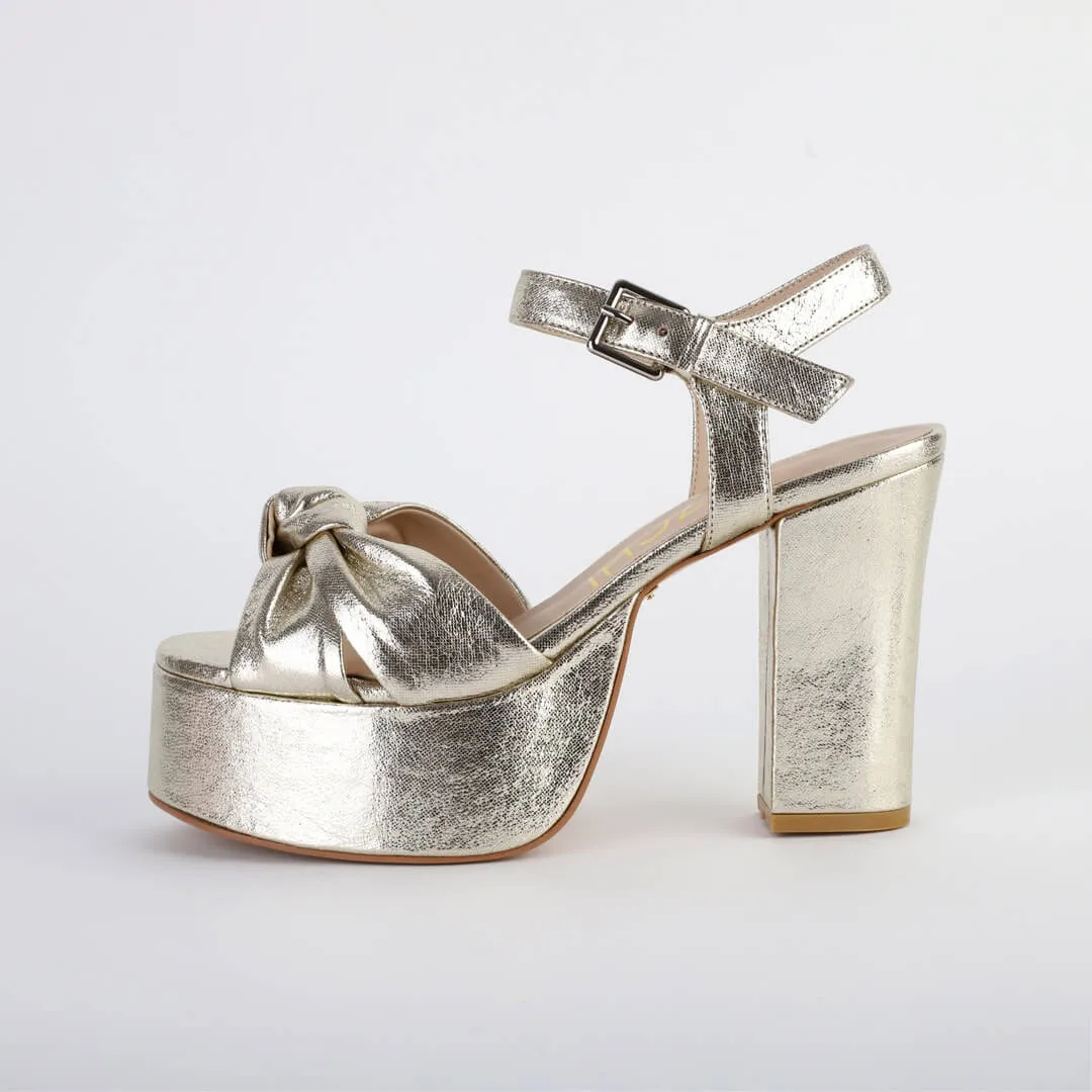 TYRA BELT - gold platform
