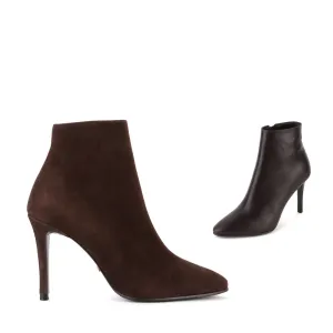 *UK size 1  - BOIMA CHOCOLATE - brown suede, 7cm heels