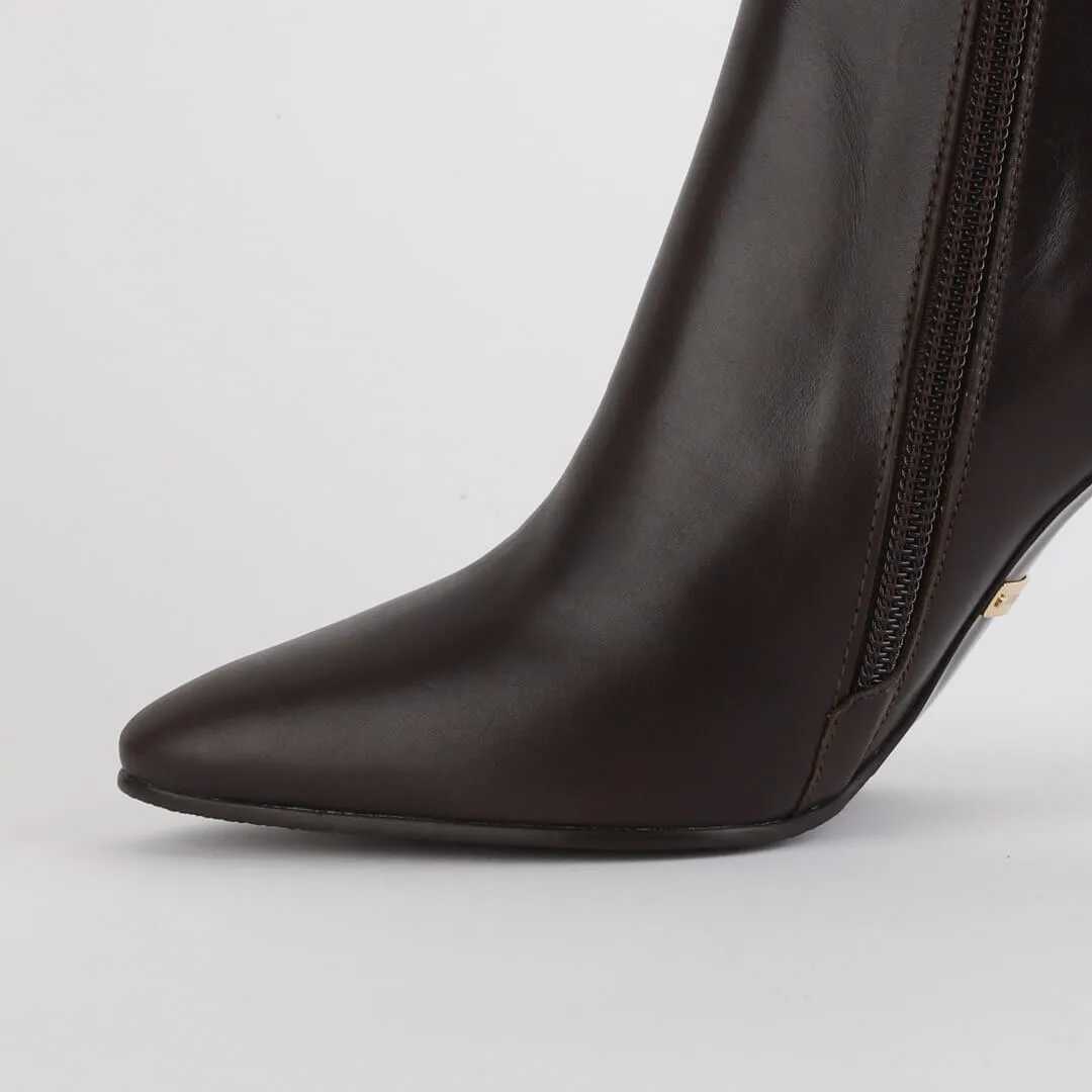 *UK size 1  - BOIMA CHOCOLATE - brown suede, 7cm heels