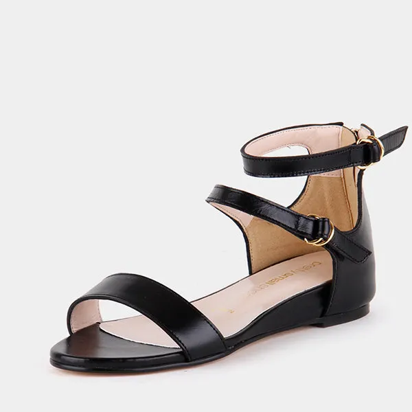 *UK size 13 - PIPER - black , 2cm heels