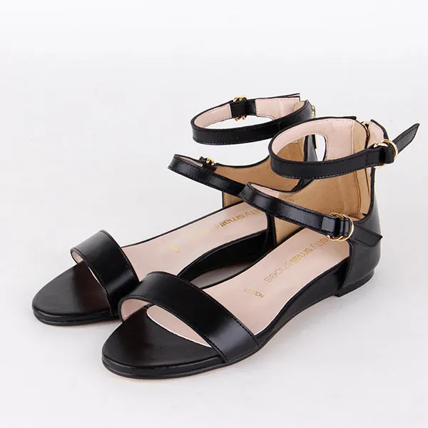 *UK size 13 - PIPER - black , 2cm heels