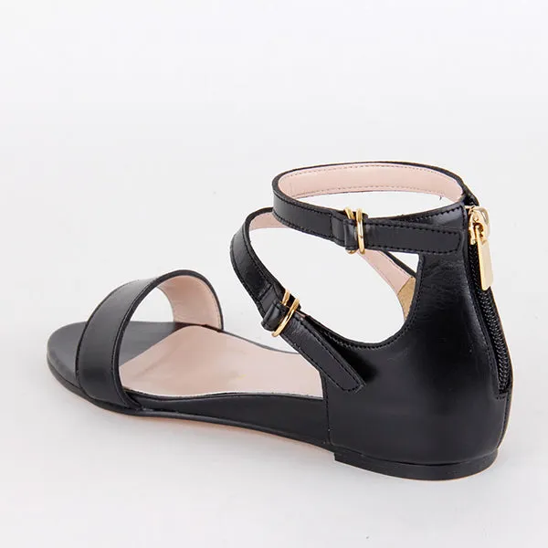 *UK size 13 - PIPER - black , 2cm heels