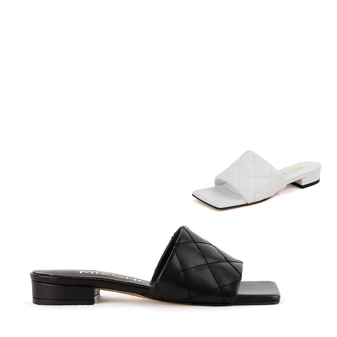 *UK size 2 - Aqui - black, 2cm heels