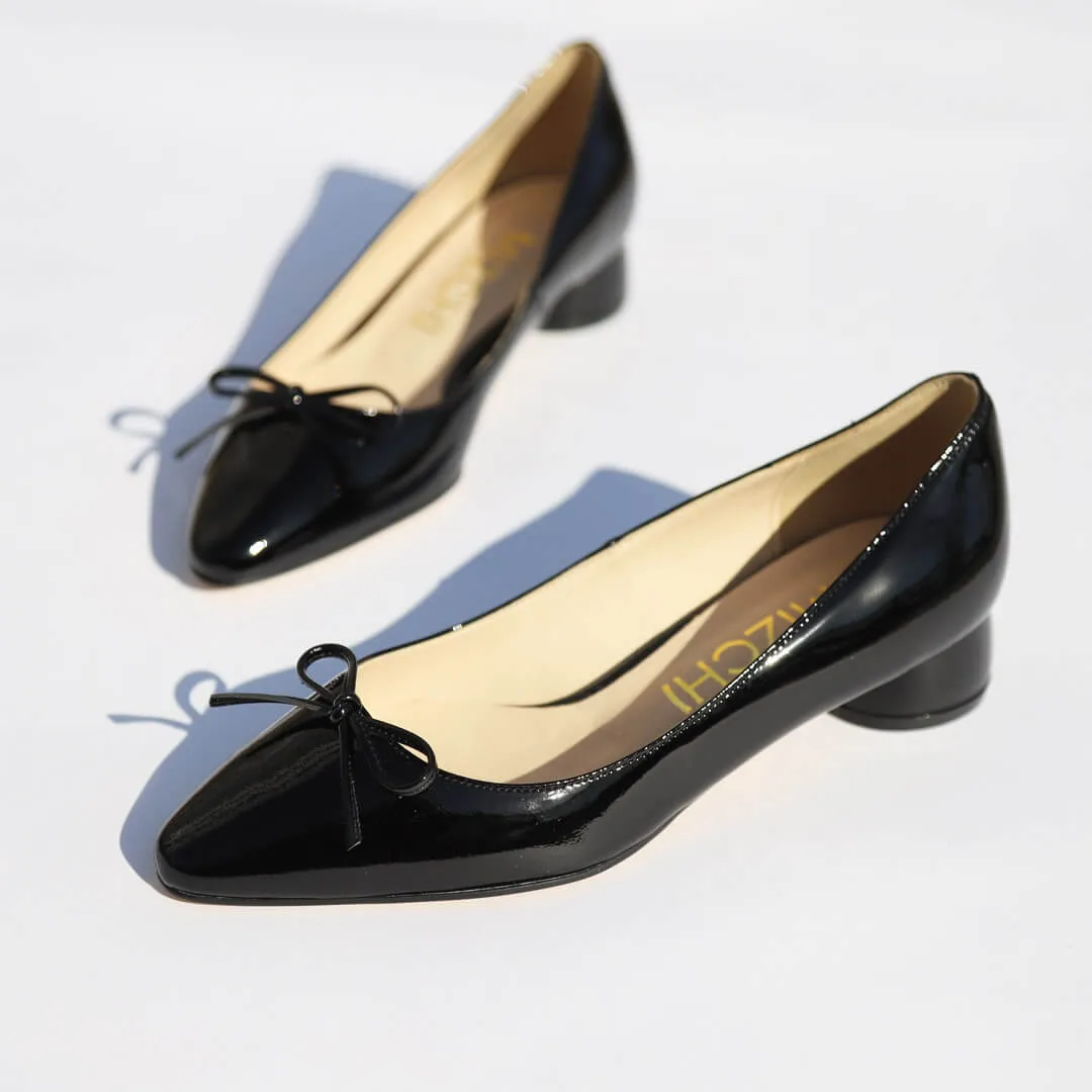 *UK size 2.5 - NEW HENRIETTA - black, 3cm heels
