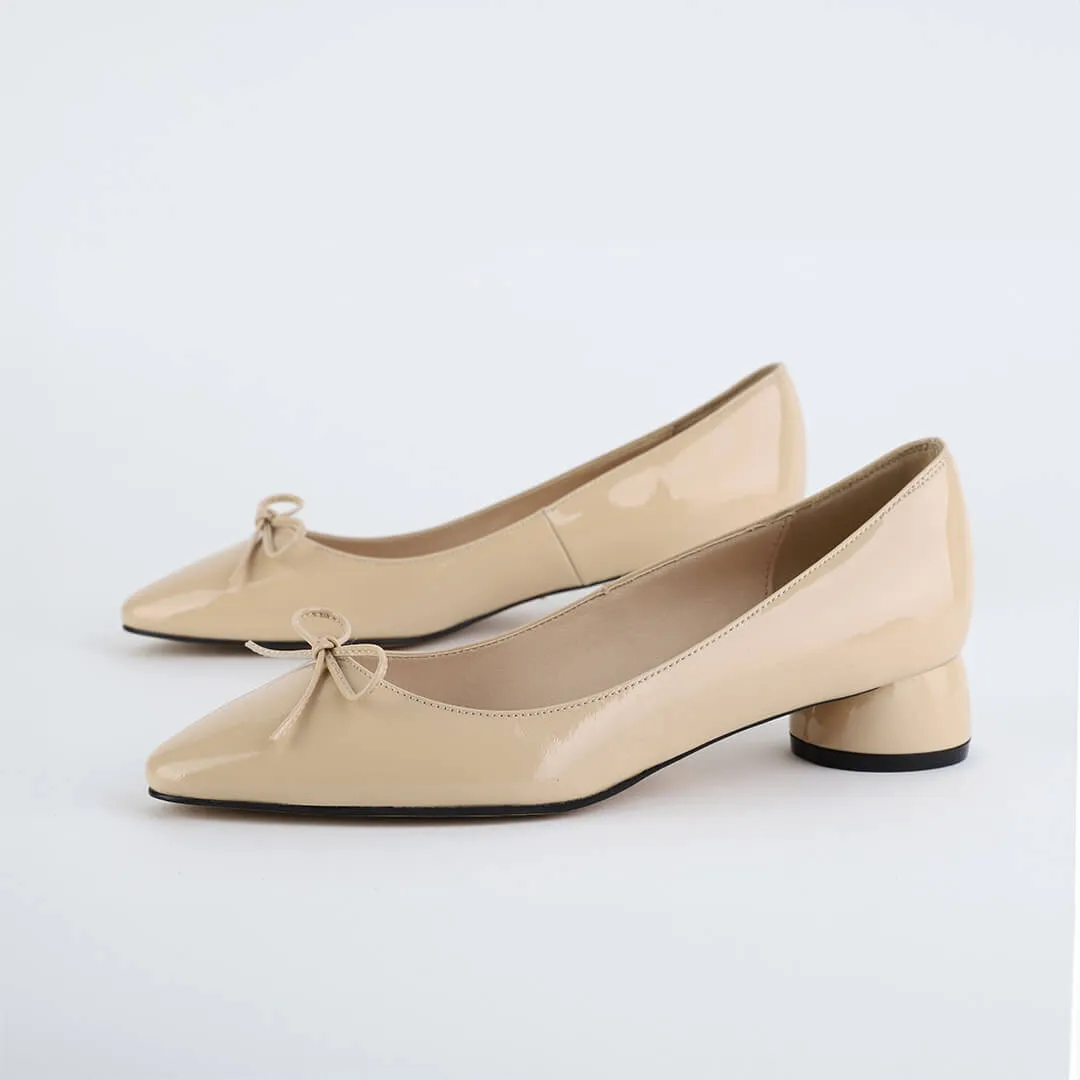 *UK size 2.5 - NEW HENRIETTA - black, 3cm heels