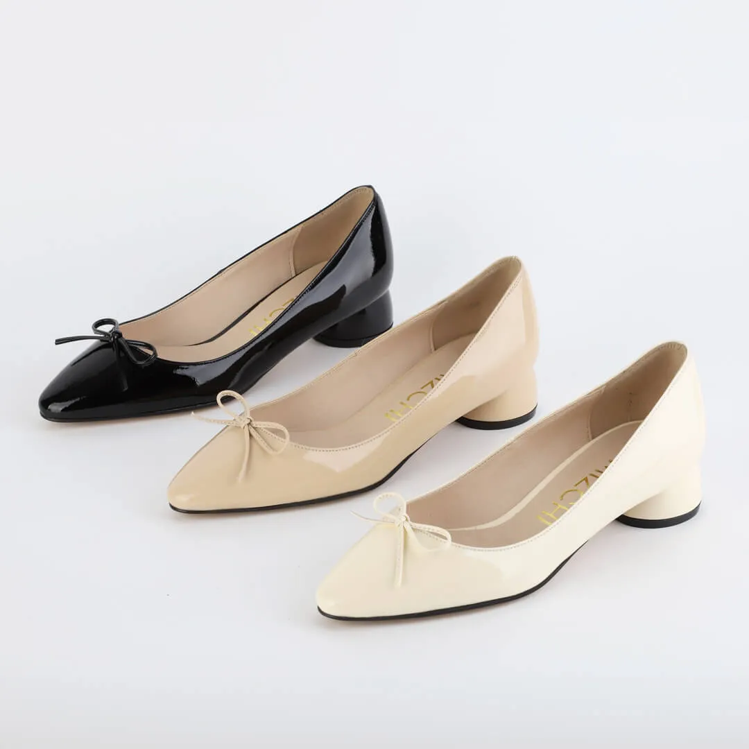 *UK size 2.5 - NEW HENRIETTA - black, 3cm heels