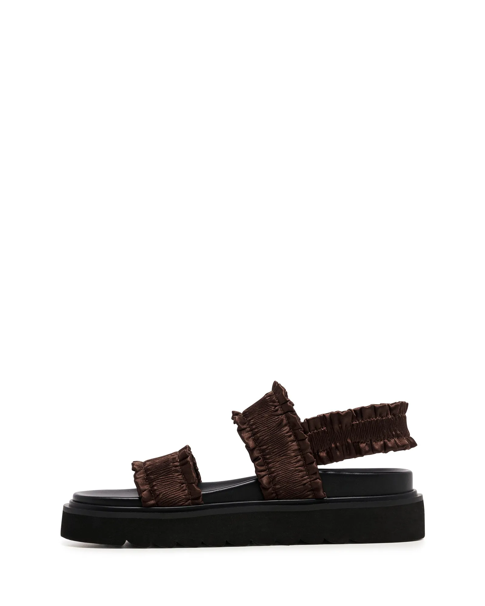 Vissta Sandal Chocolate Satin