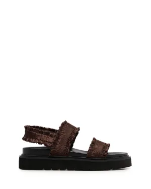 Vissta Sandal Chocolate Satin