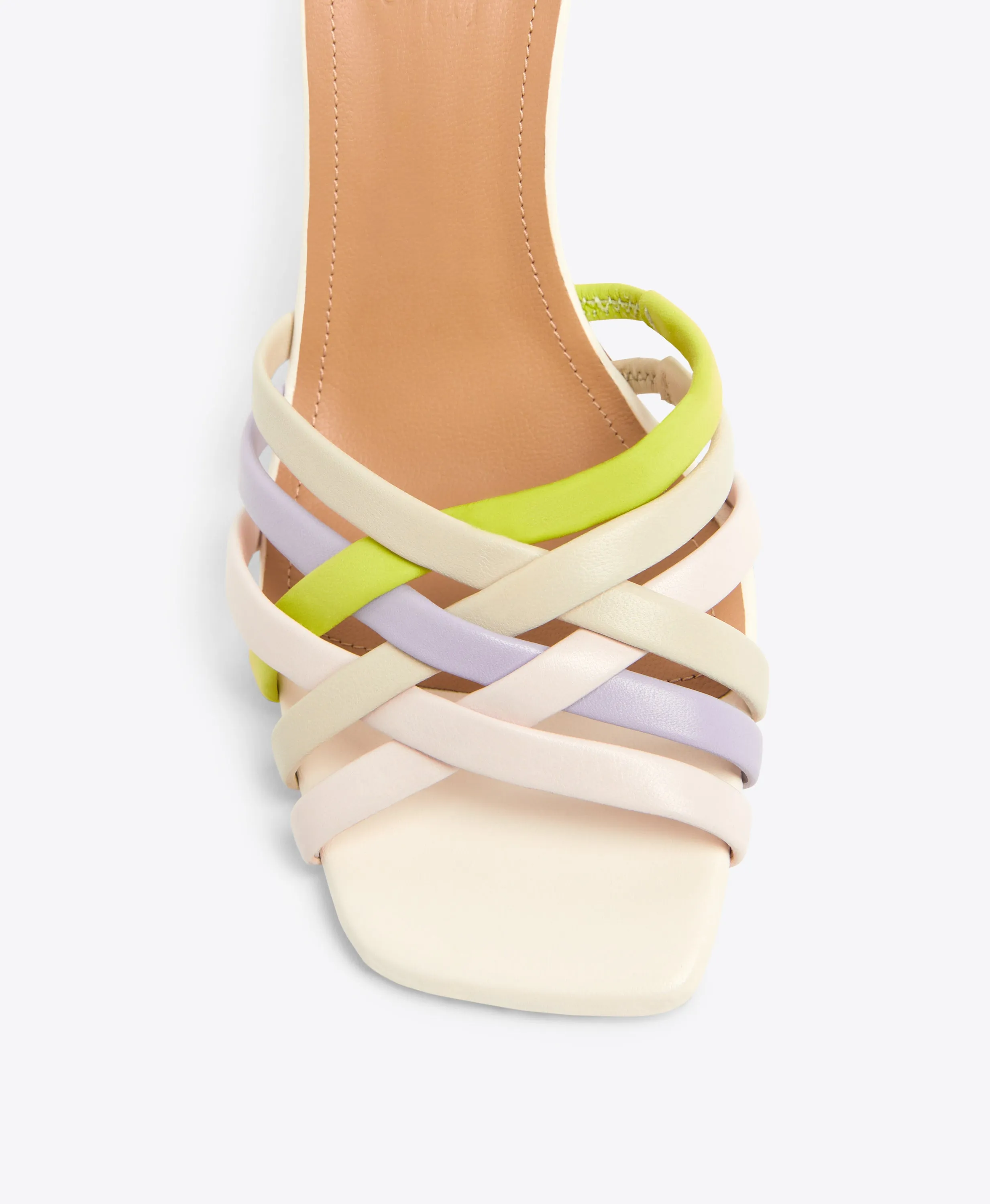 West 90 Multicolour Leather Sandals