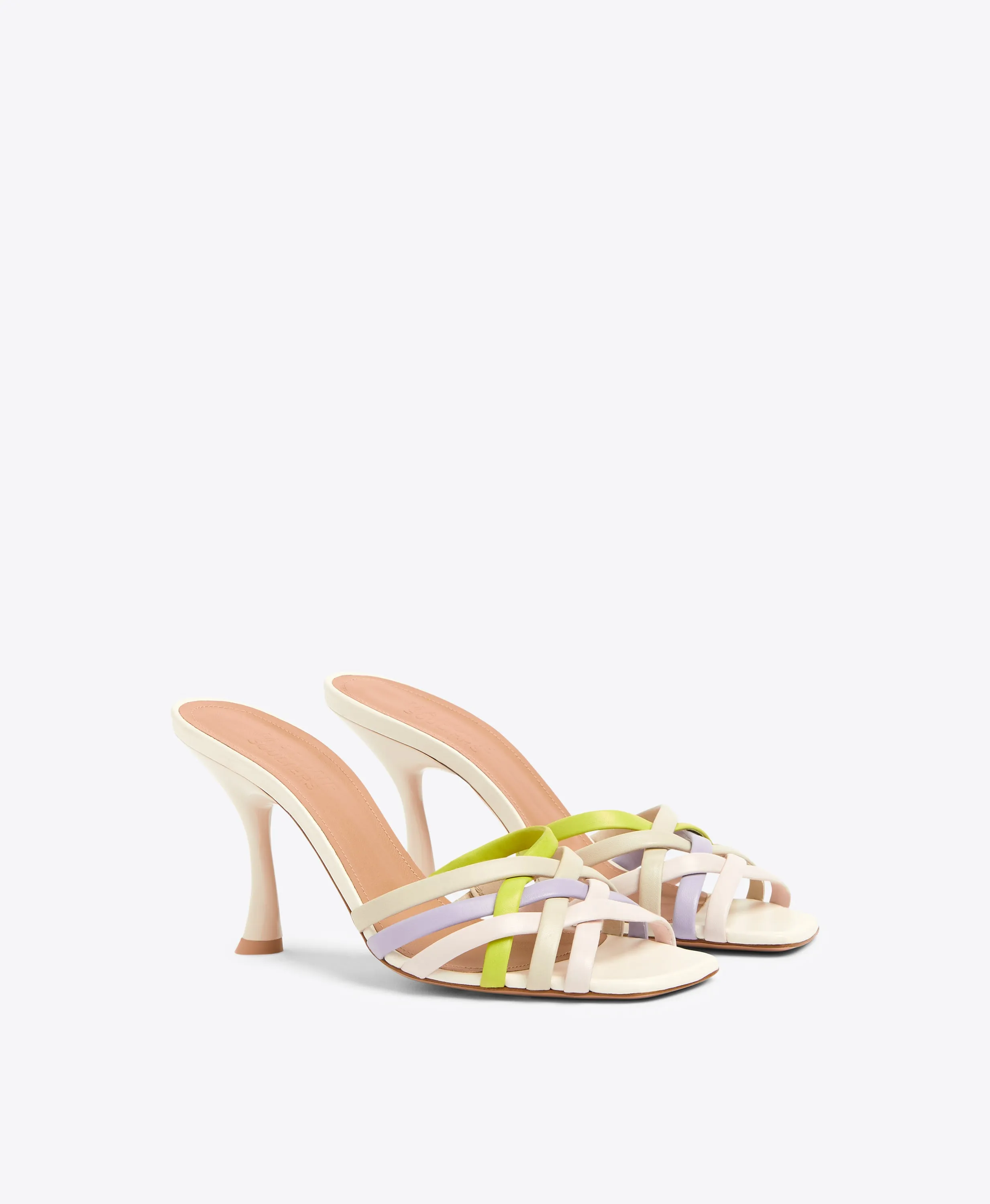 West 90 Multicolour Leather Sandals