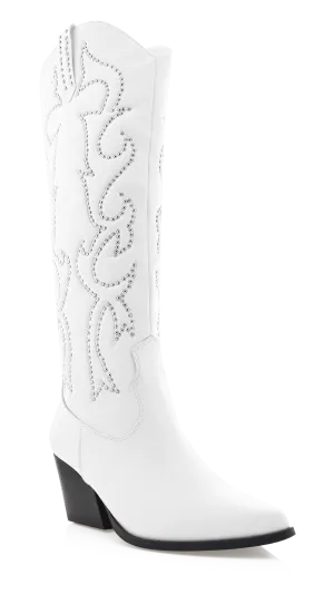 Zelma Boots - White